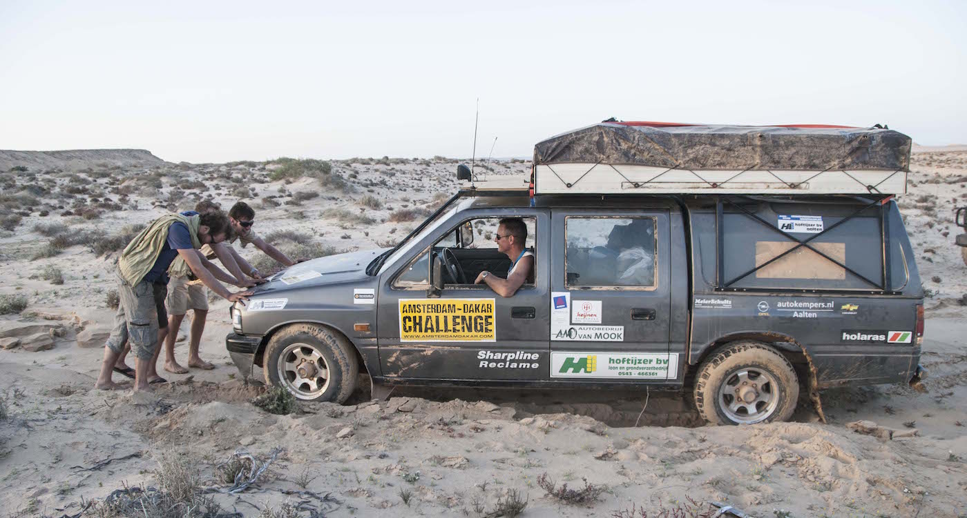 Amsterdam dakar challenge pech