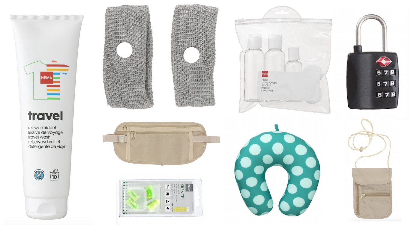 Backpack spullen van de Hema