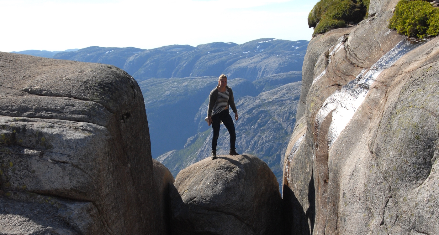 Kjeragbolten Boulder Noorwegen